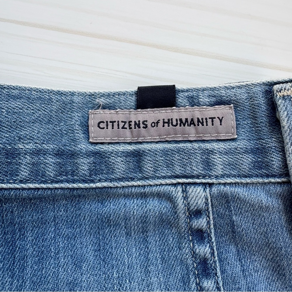 Citizens of Humanity Midi Denim Skirt Asymmetrical 26 Western Cowgirl Y2K Boho - Picture 11 of 11